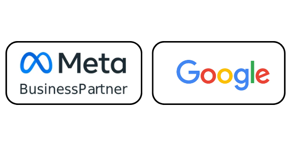Meta and Google Logo